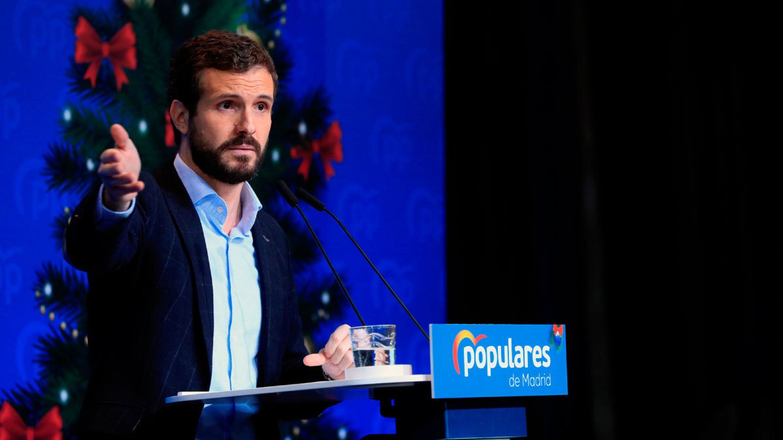 El presidente del PP, Pablo Casado, durante una intervención en Madrid