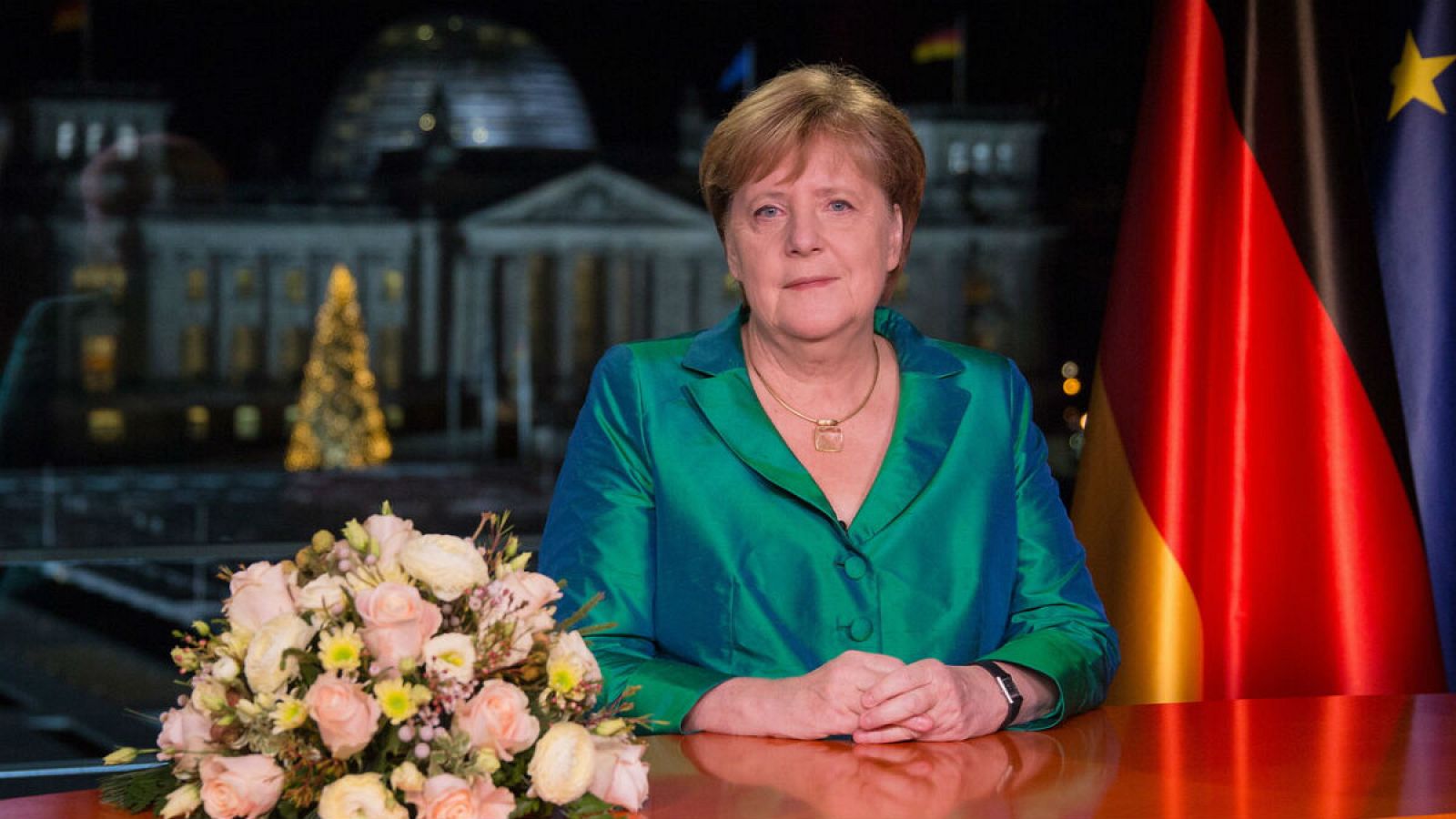 Angela Merkel en el discurso de Año Nuevo