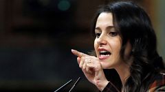 Arrimadas, a los diputados socialistas:  "¿No hay ni un solo valiente que cambie su voto y haga decaer la investidura?"