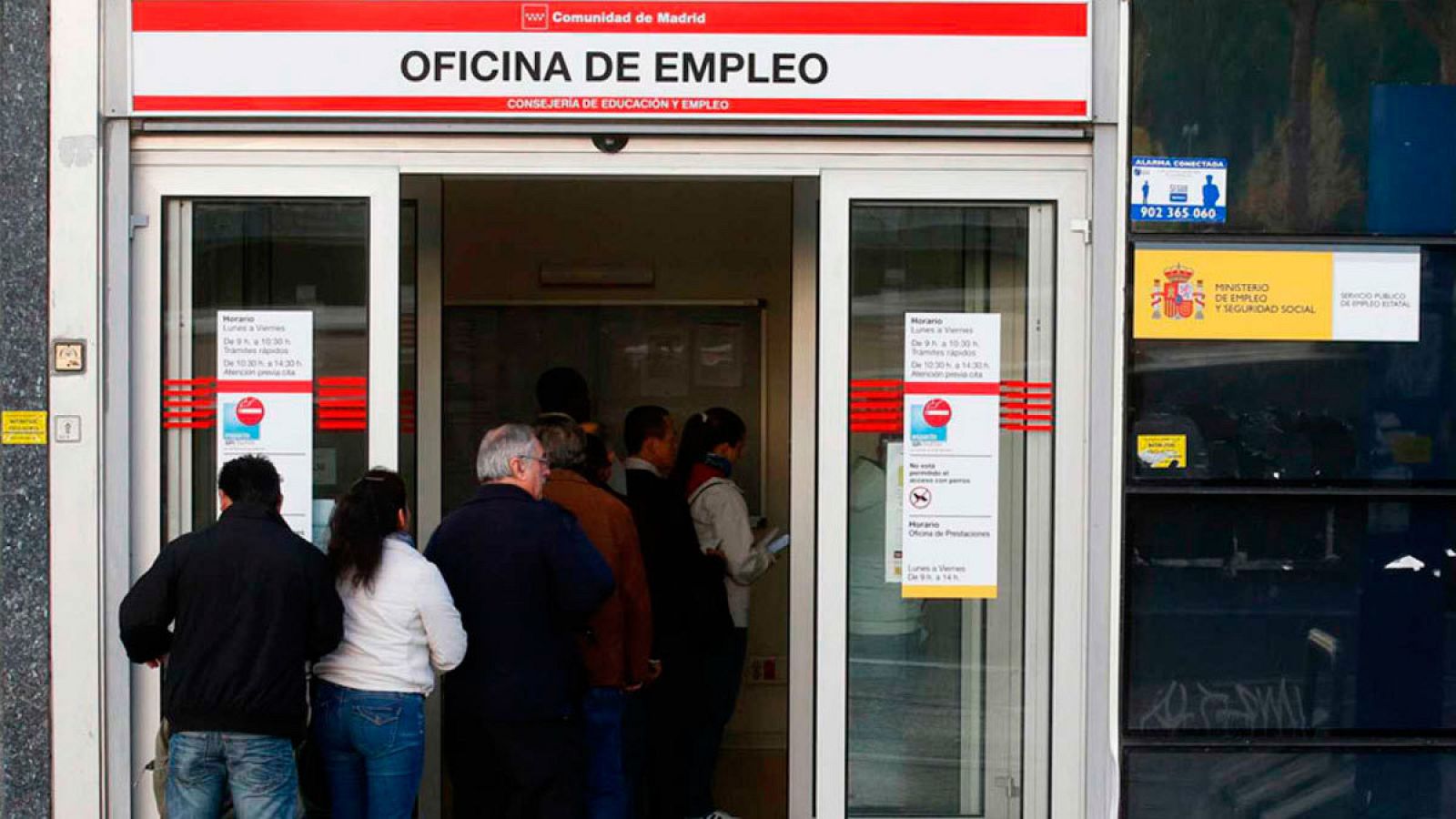Imagen de archivo de una oficina de empleo en Madrid