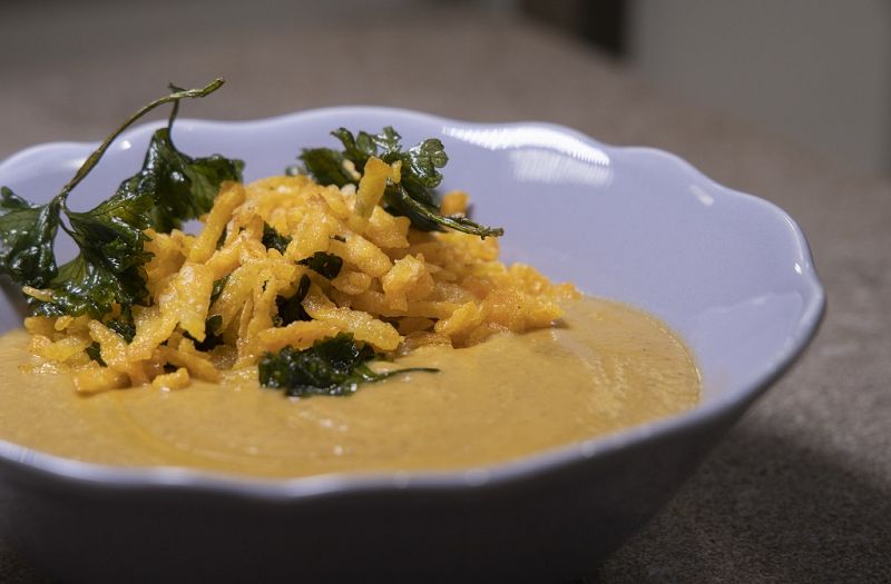 Receta de "crema de lentejas al curry" de Dani Garca 