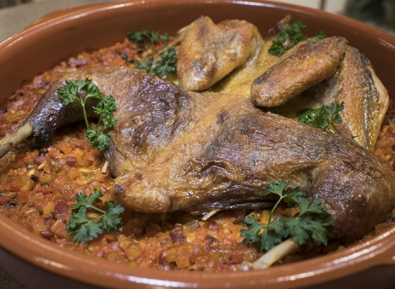 Receta de "arroz con pintada" de Dani Garca 