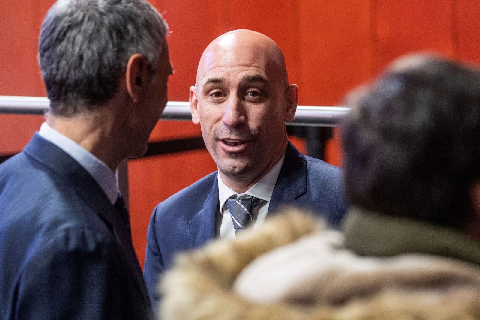 Luis Rubiales, presidente de la Real Federación de Fútbol, durante un acto