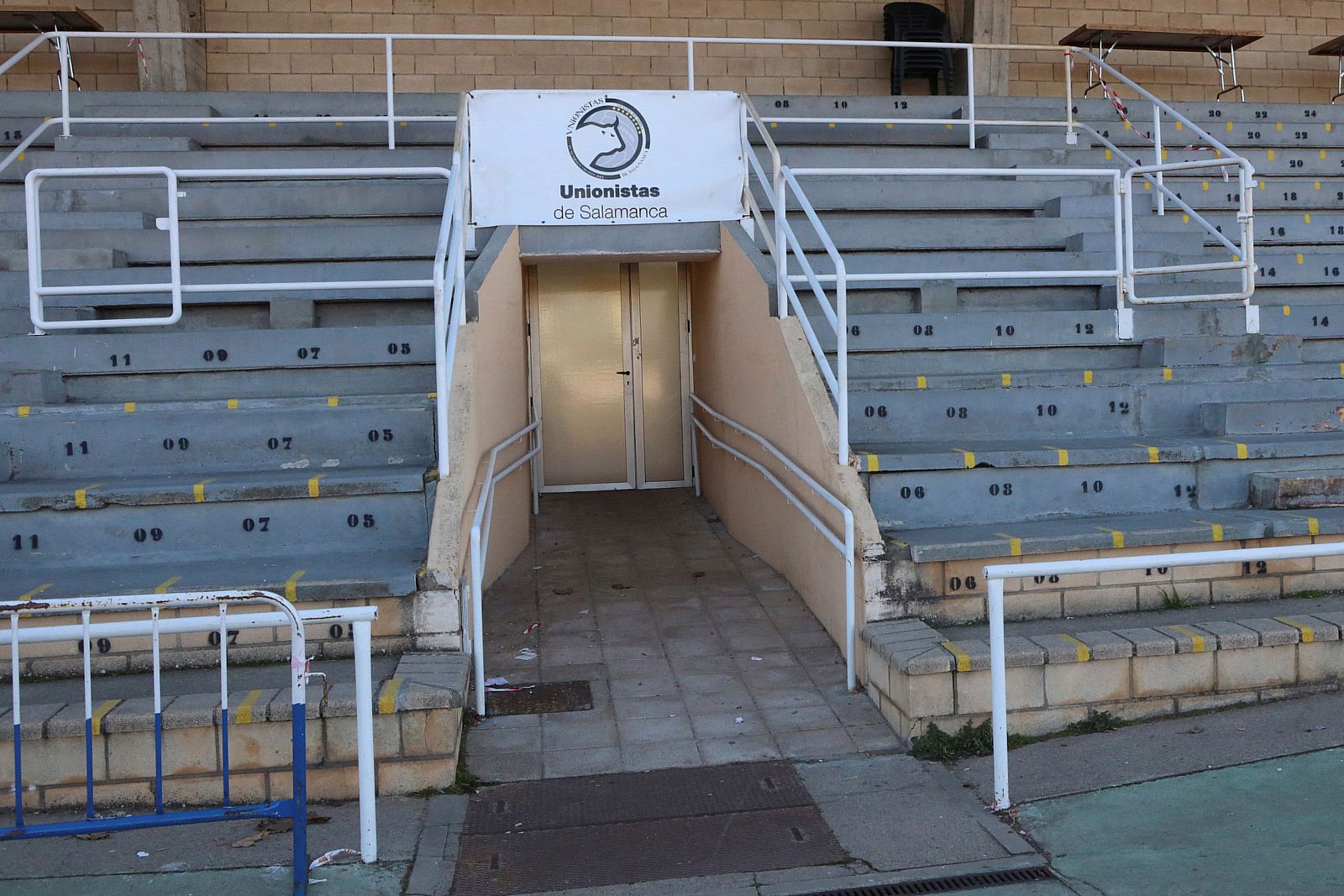 Grada de las Pistas, el estadio del Unionistas de Salamanca