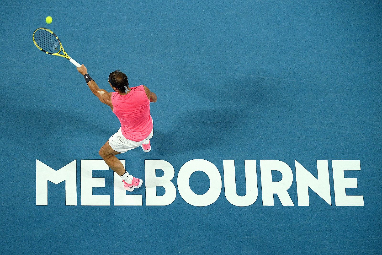 Nadal, en su partido contra Delbonis