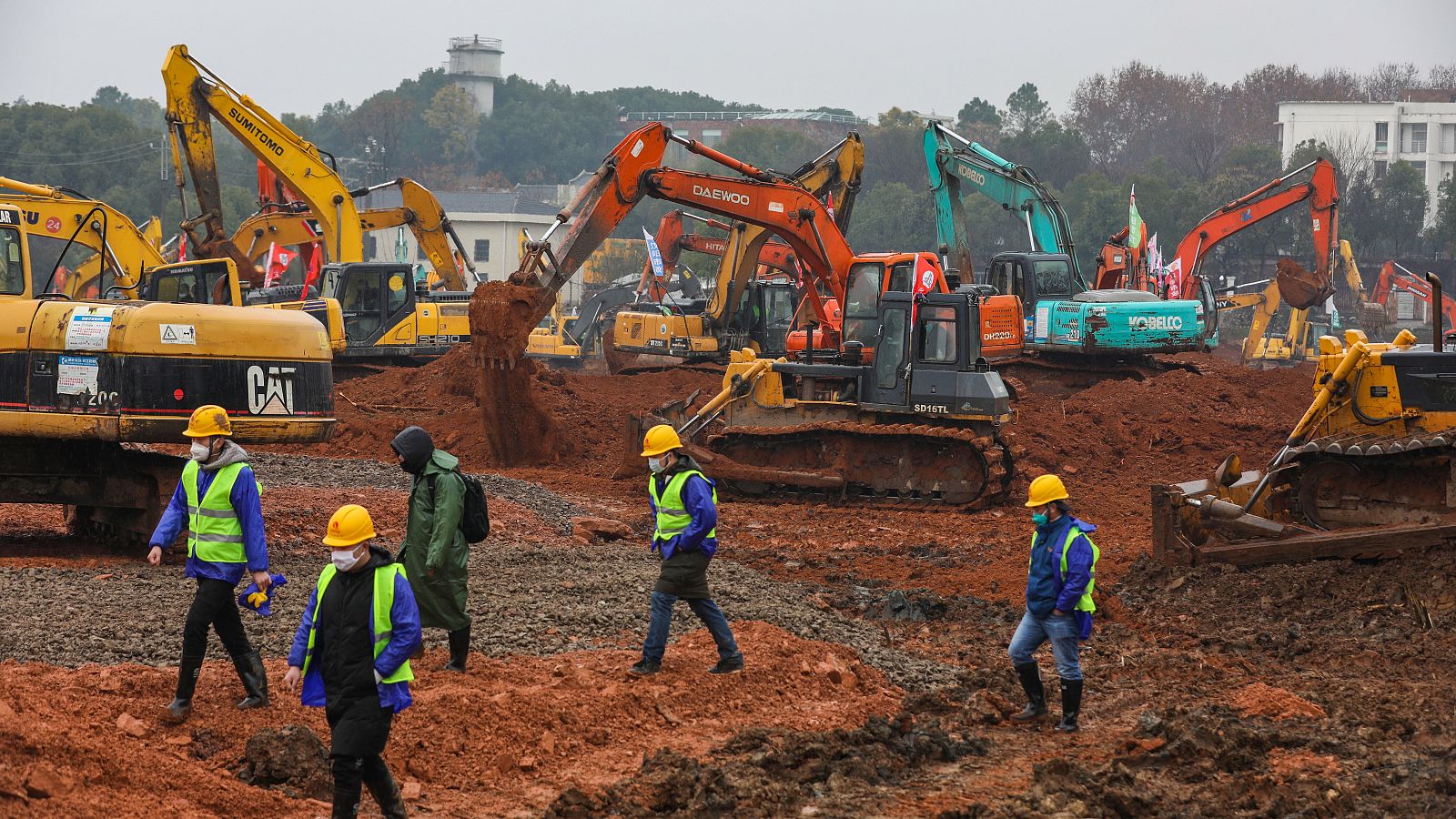 China comienza las obras de un nuevo hospital para acoger a los pacientes del coronavirus