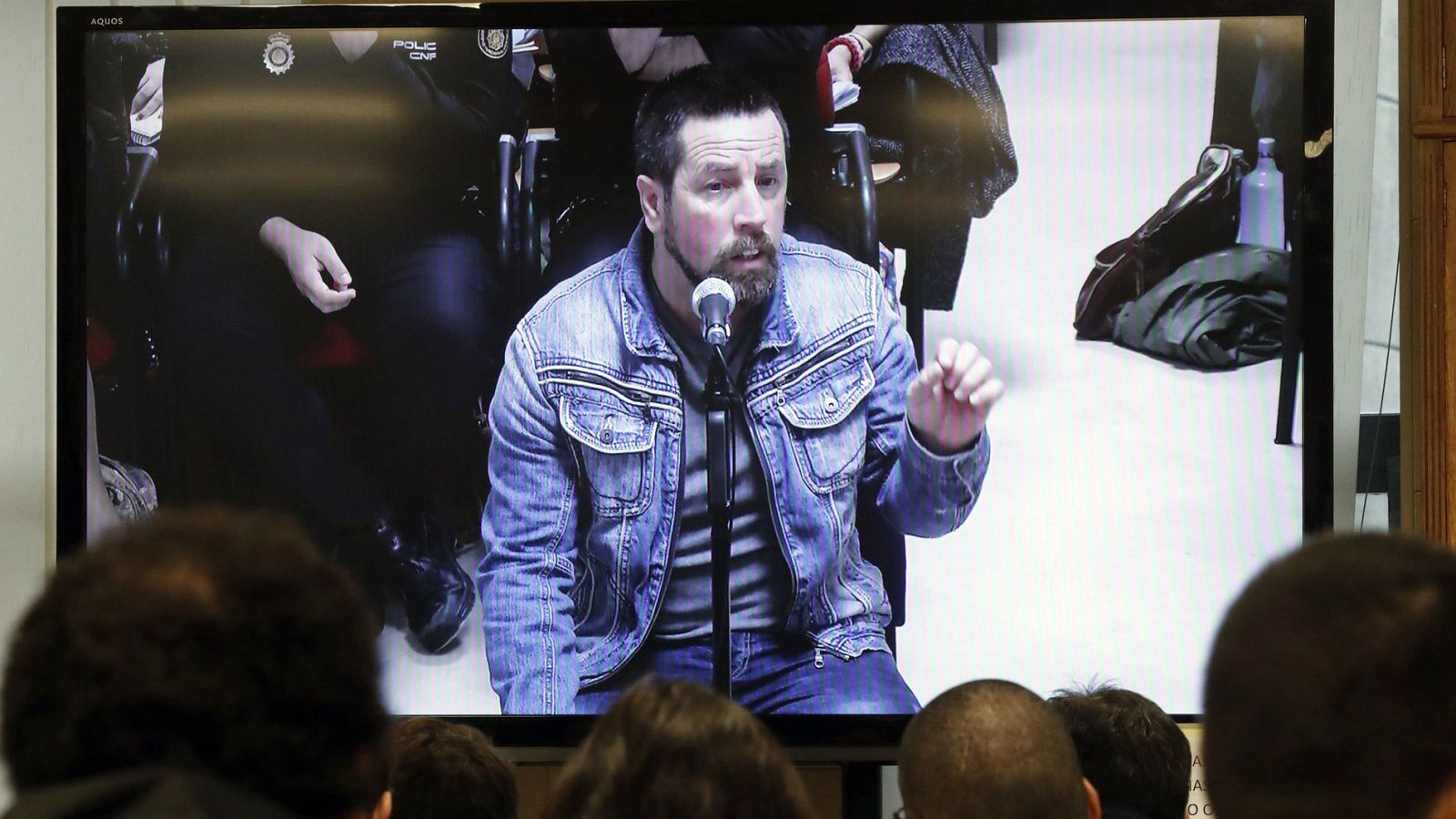 El Chicle, acusado del asesinato de la joven madrileña Diana Quer, durante su declaración