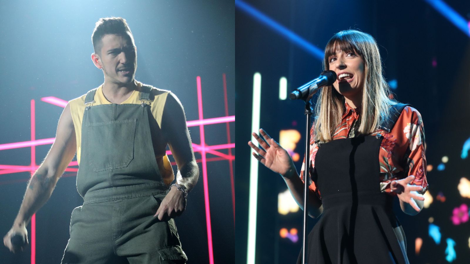 Bruno y Maialen durante la Gala 0 de 'OT 2020'