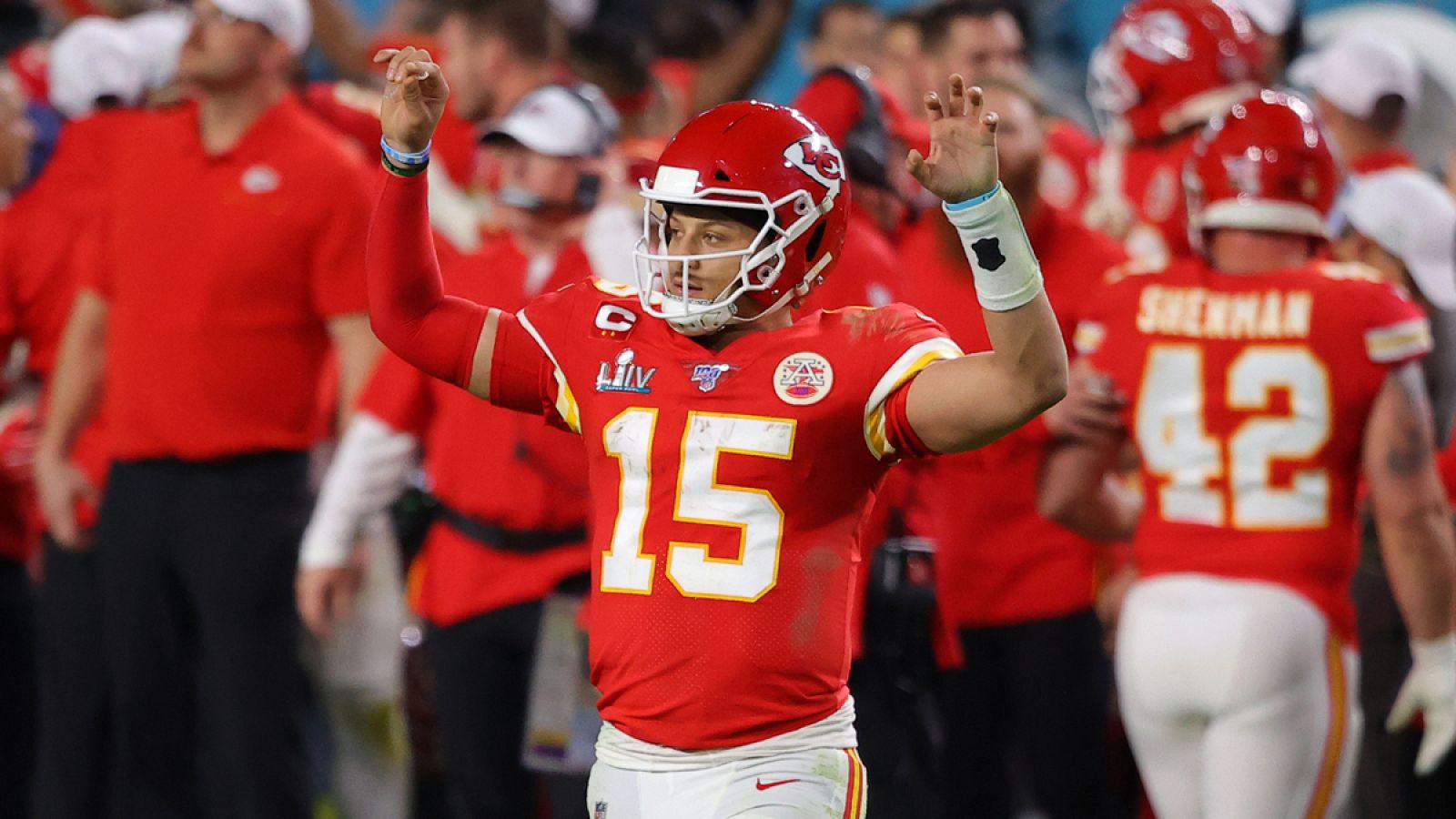Mahomes celebra el triunfo