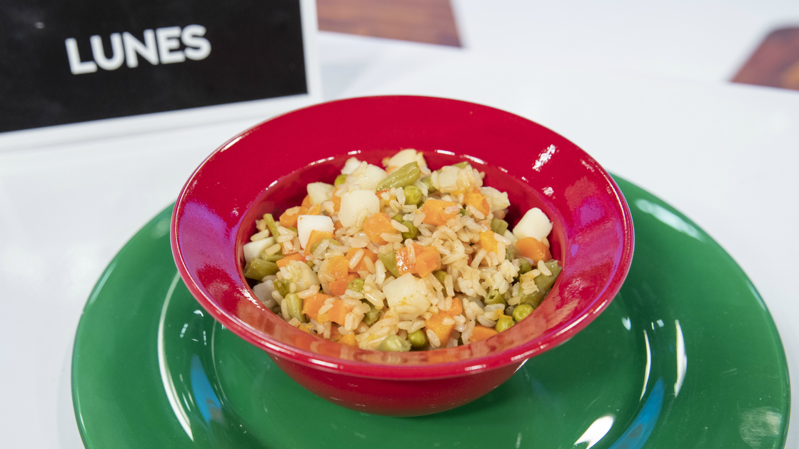 Arroz tres delicias estilo `Saber Vivir¿