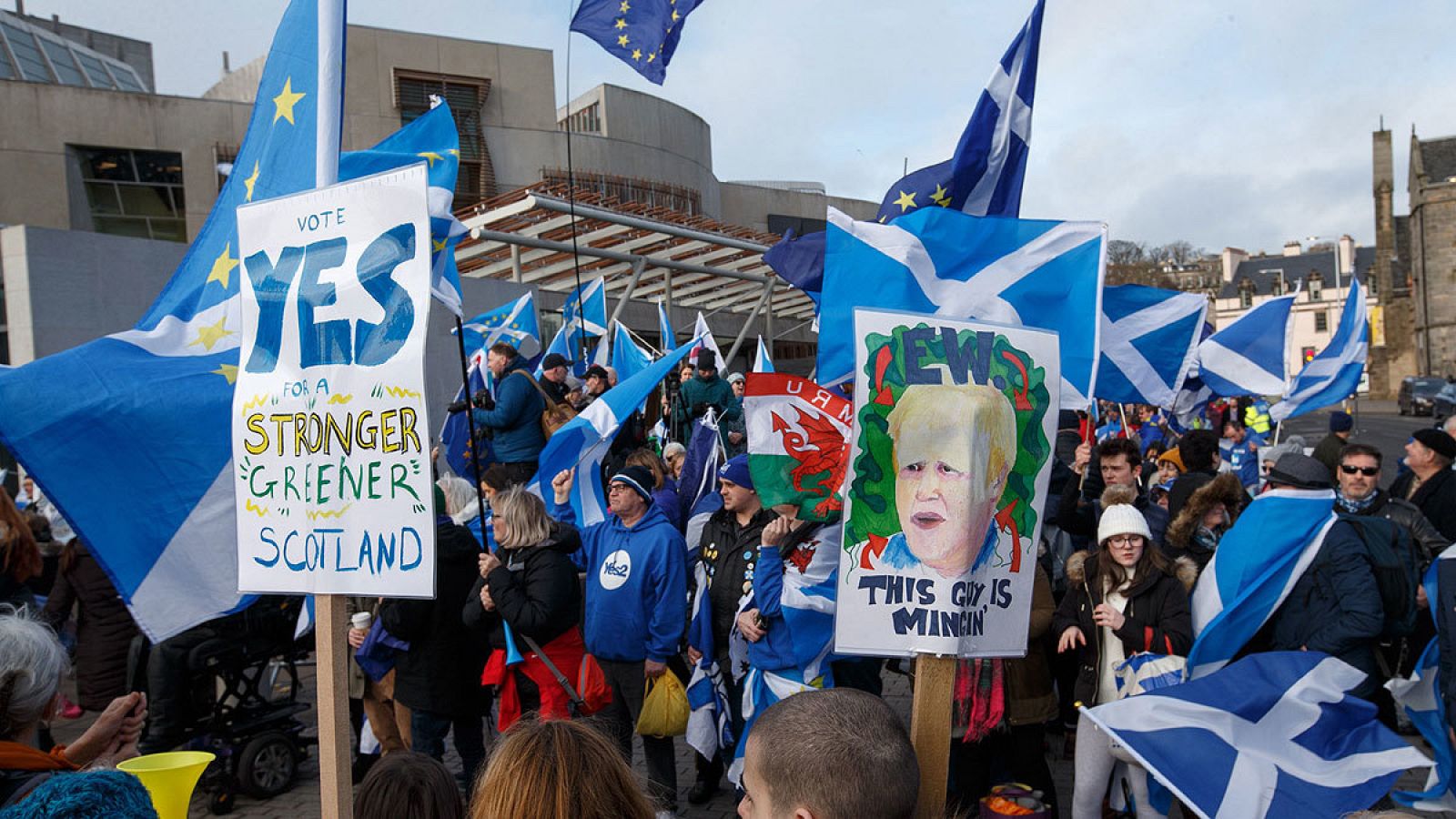 Manifestación contra el 'Brexit' en Edimburgo