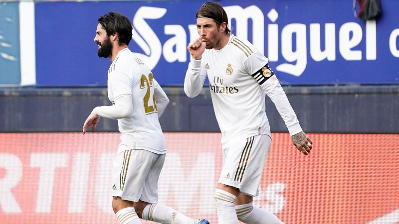 El Real Madrid consolida su liderato con cuatro goles en El Sadar