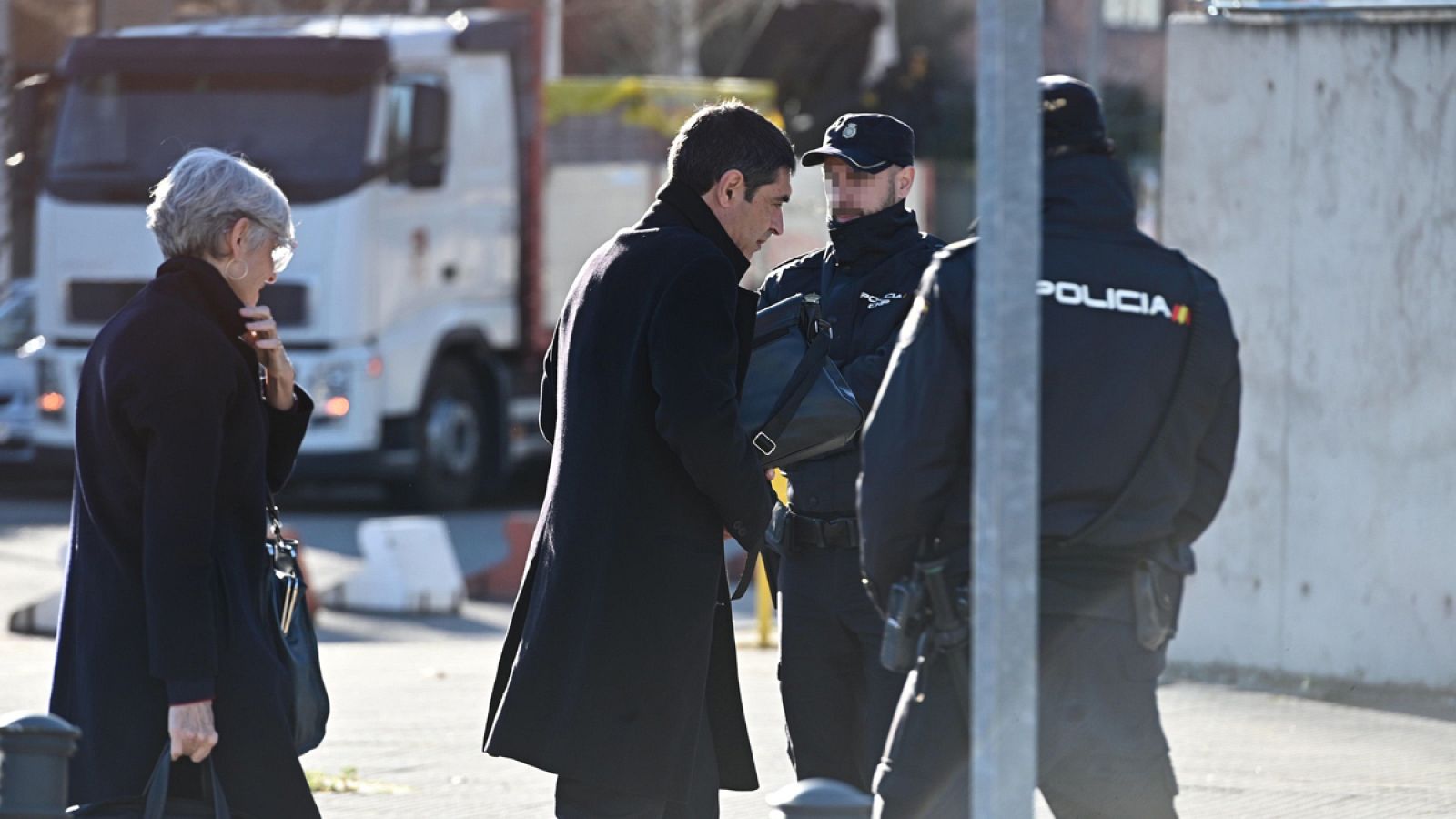 El mayor de los Mossos Josep Lluis Trapero, a su llegada a la Audiencia Nacional