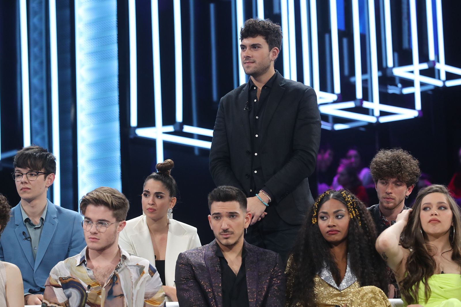 Javy escucha la valoración del jurado en la gala 4 de Operación Triunfo