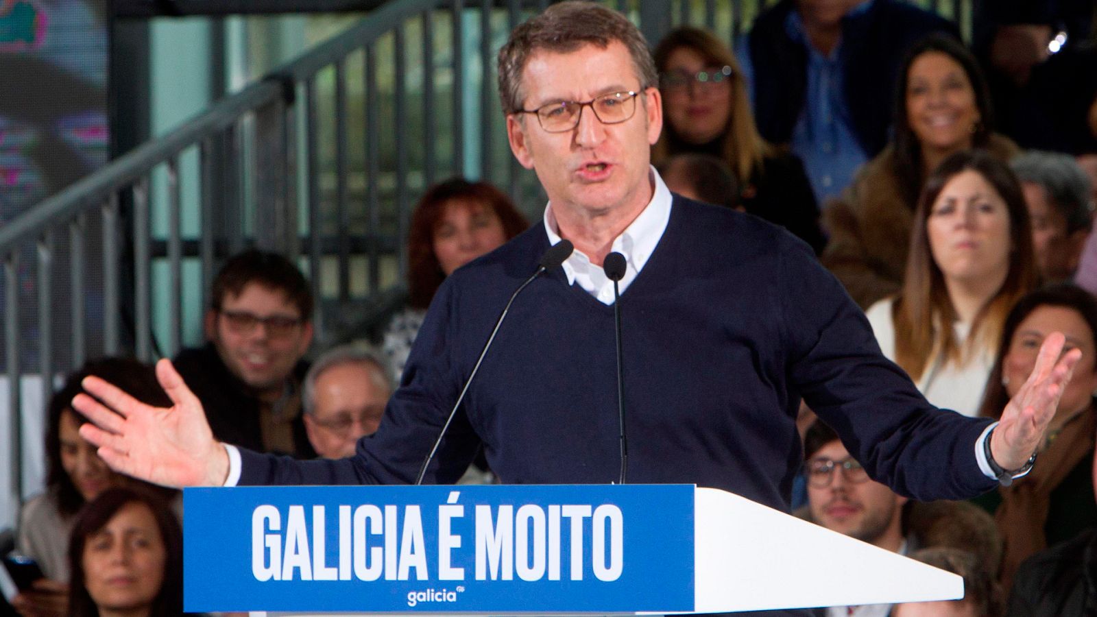 El presidente de la Xunta de Galicia, Alberto Núñez Feijóo