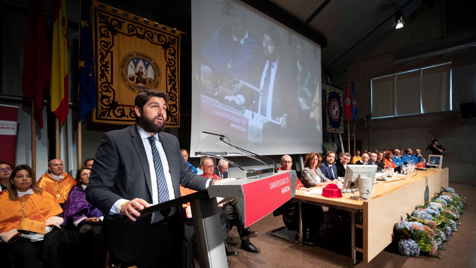 El presidente de la Comunidad de Murcia Fernando López Miras