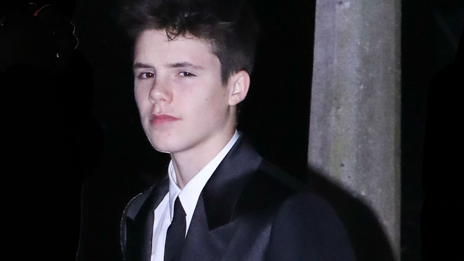 Cruz Beckham el día de su Bautizo