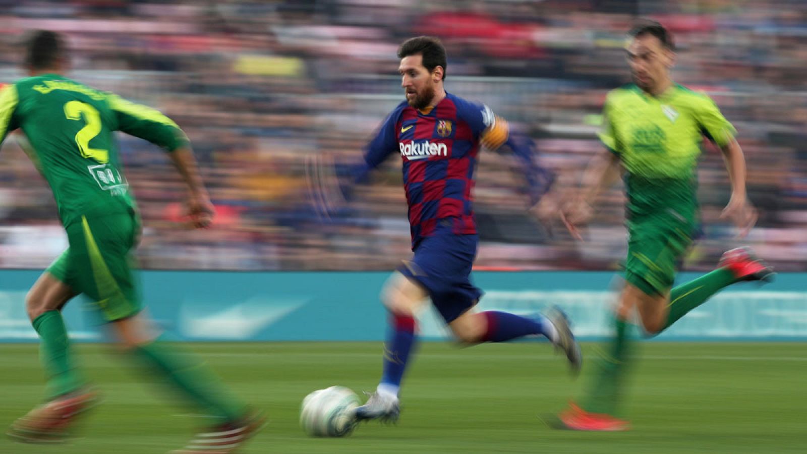 Lionel Messi, en acción