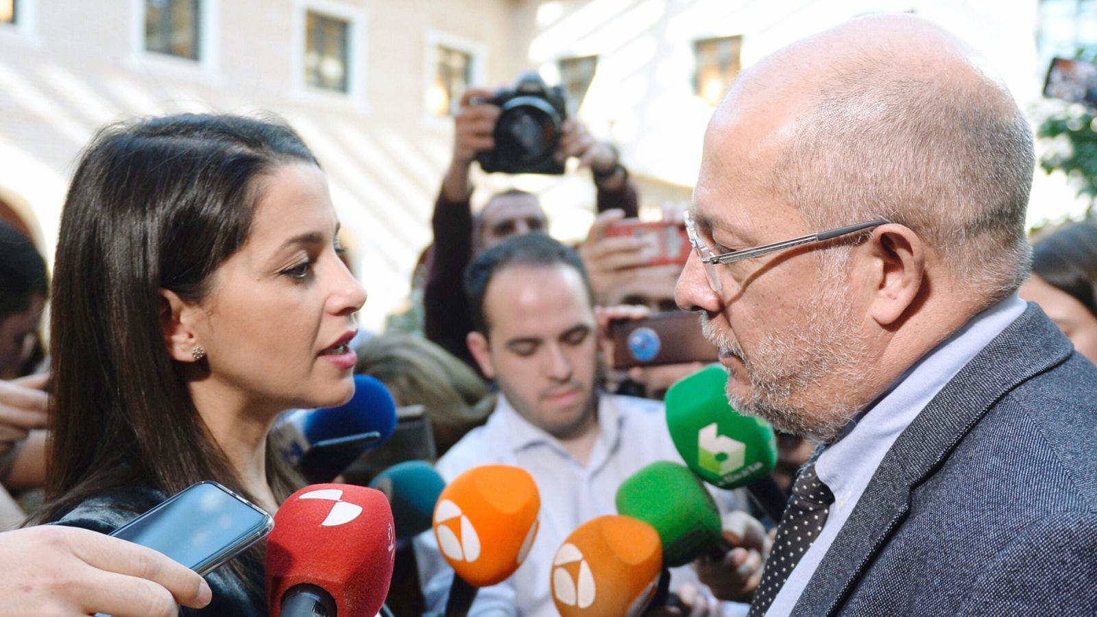 Inés Arrimadas y Francisco Igea, en una imagen de hace unos días