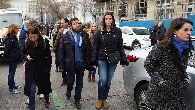 Políticos de Ciudadanos abandonan la manifestación del Día de la Mujer Madrid tras ser increpados