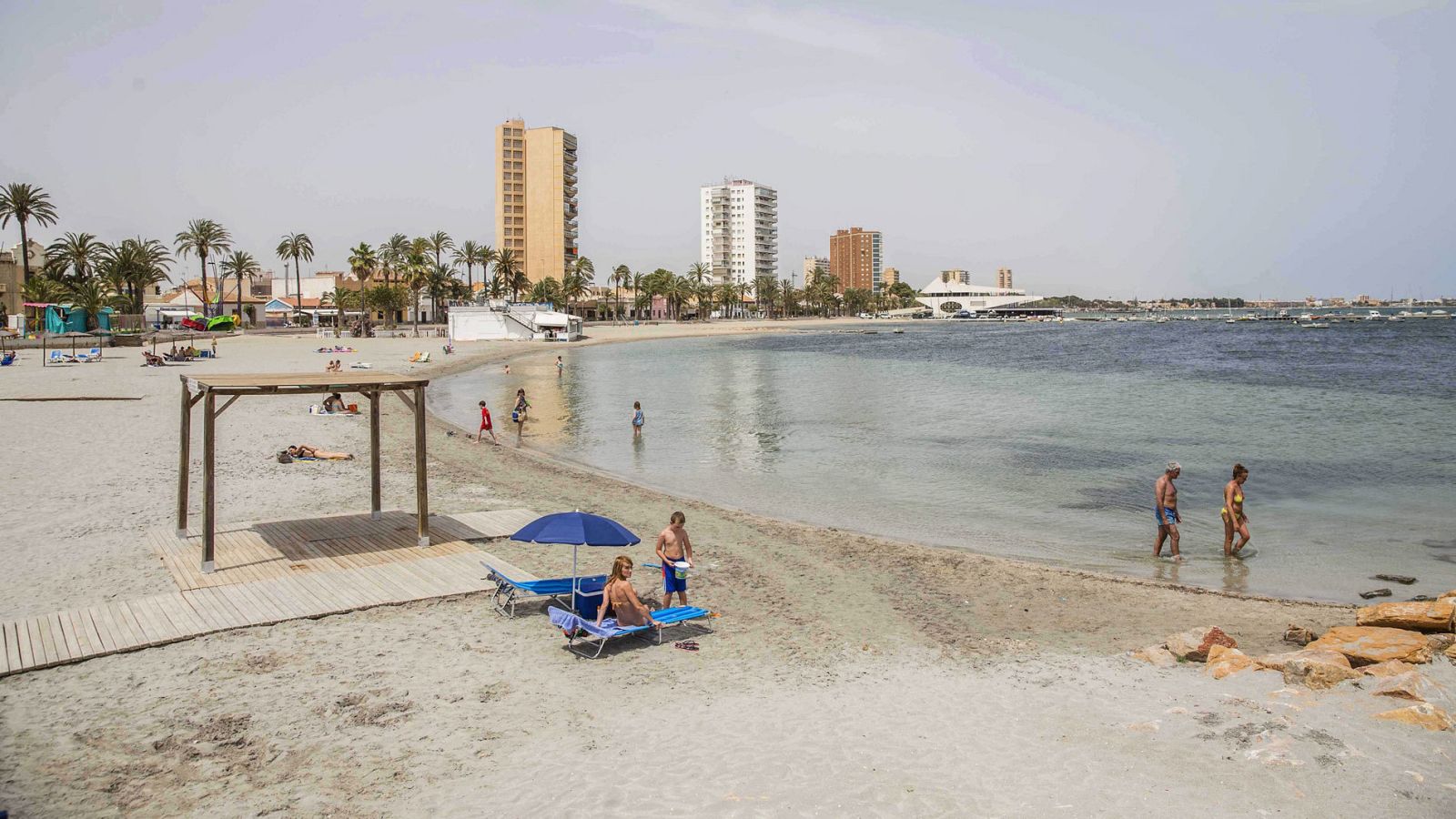 Playa de Barnuevo en San Javier en una imagen de archivo