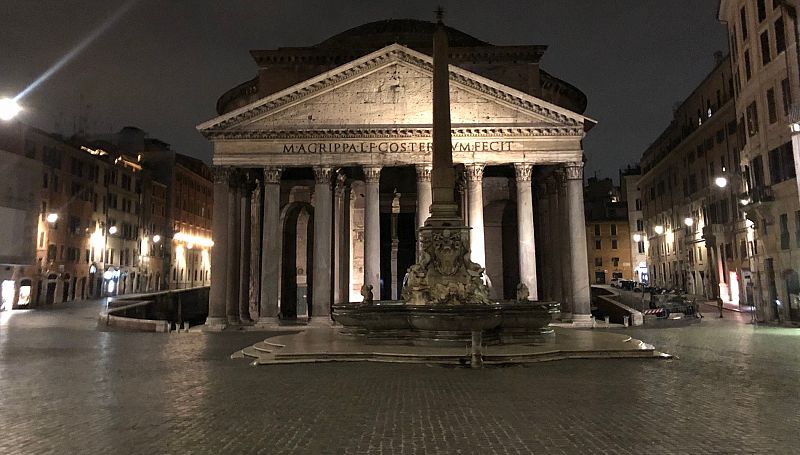 La Roma extraña del coronavirus
