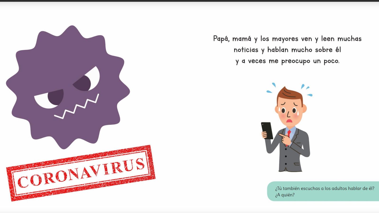 Imagen del cuento online 'Rosa contra el virus'