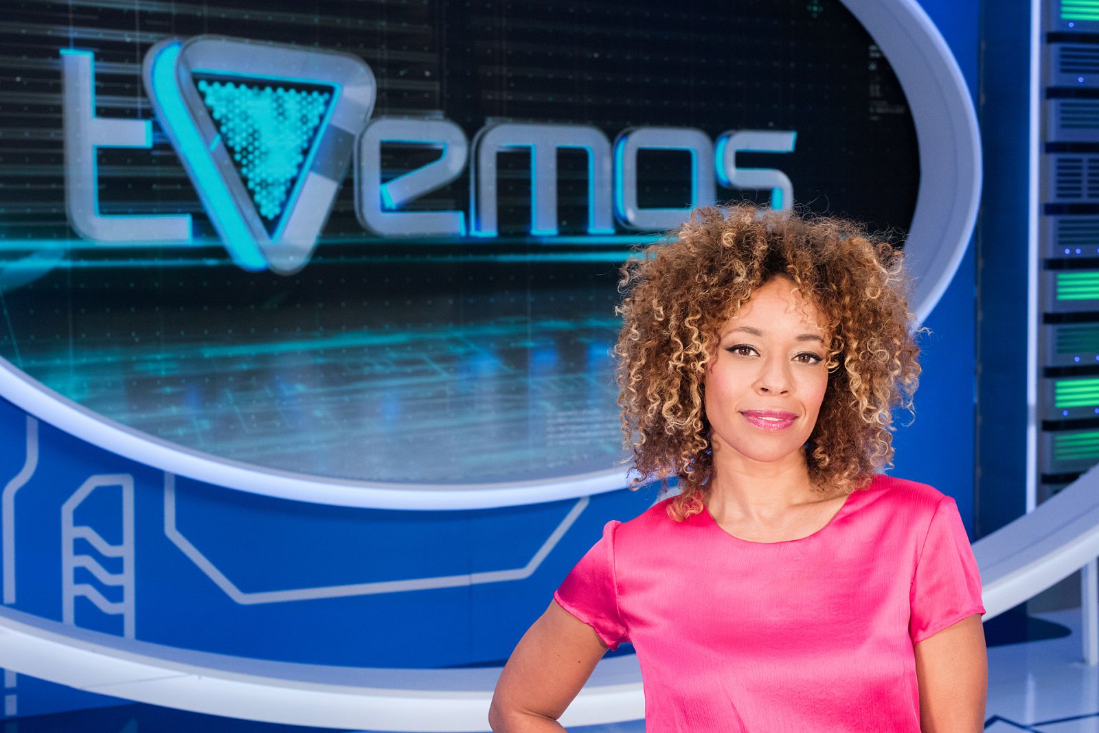 Mary Ruiz en el plató del programa