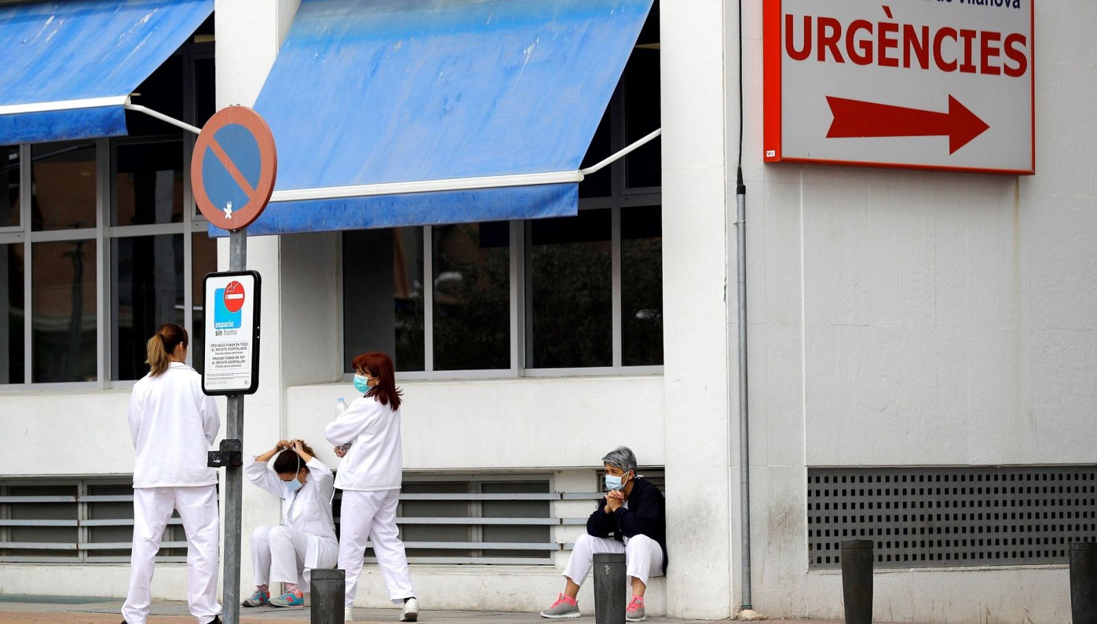 Personal sanitario del Hospital Arnau de Vilanova (Valencia)