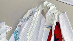 Moisés Nieto convierte en moda los manteles y pañuelos que heredaste de tu abuela