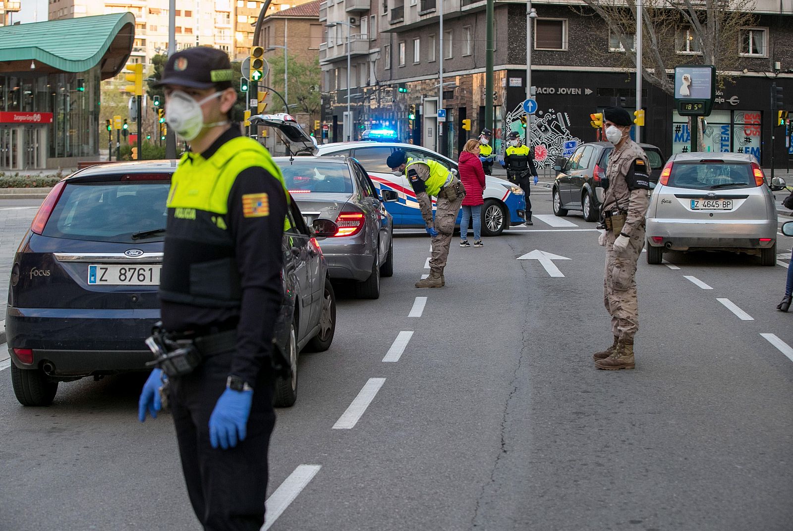 Controles de vehículos por la Policía Local
