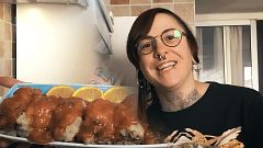 Cocina de cuarentena: aprende a cocinar unos pimientos rellenos con Andrea, la cocinera más punki