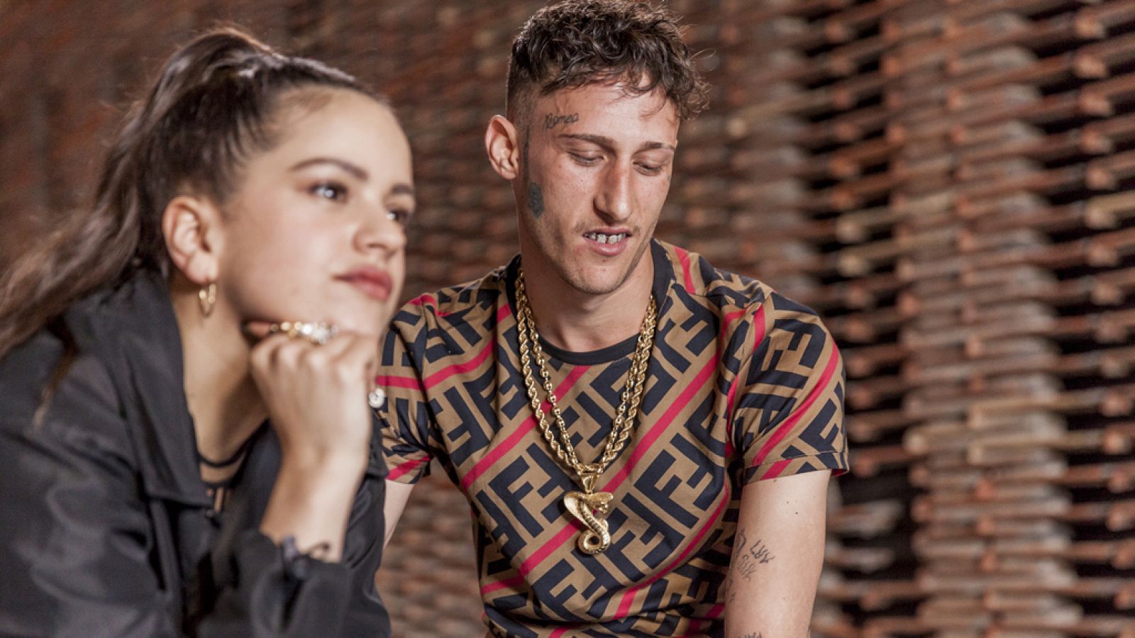 Rosalía y Yung Beef durante su entrevista en 'Mixtape'