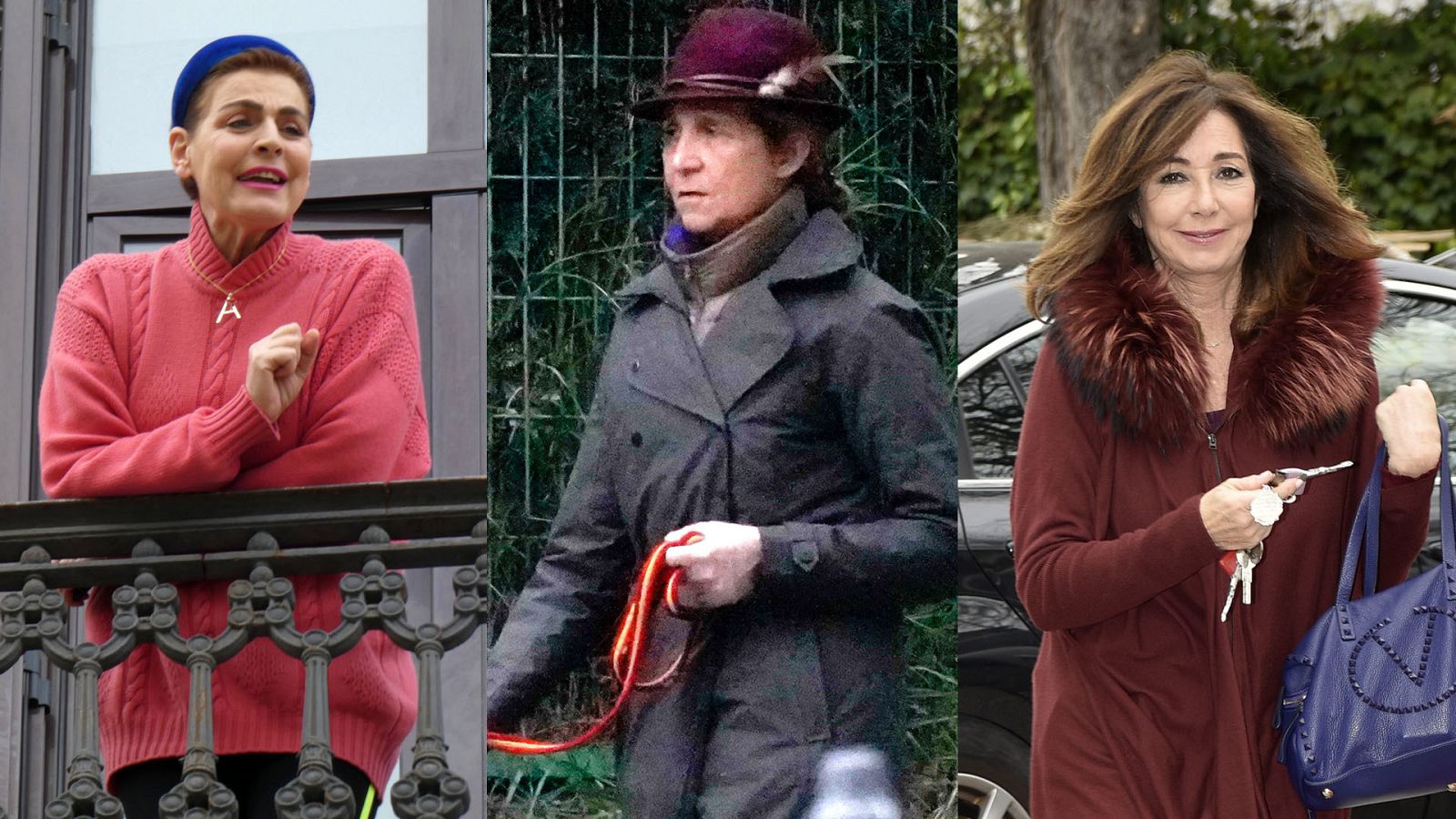 Antonia Dell'Ate, la infanta Elena y Ana Rosa Quintana, tres modos de sobrellevar el confinamiento