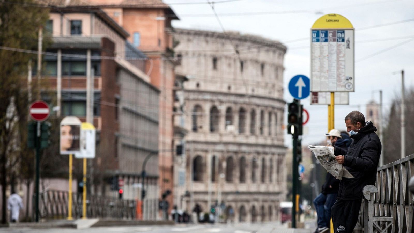Imagen de Roma durante el confinamiento por el coronavirus