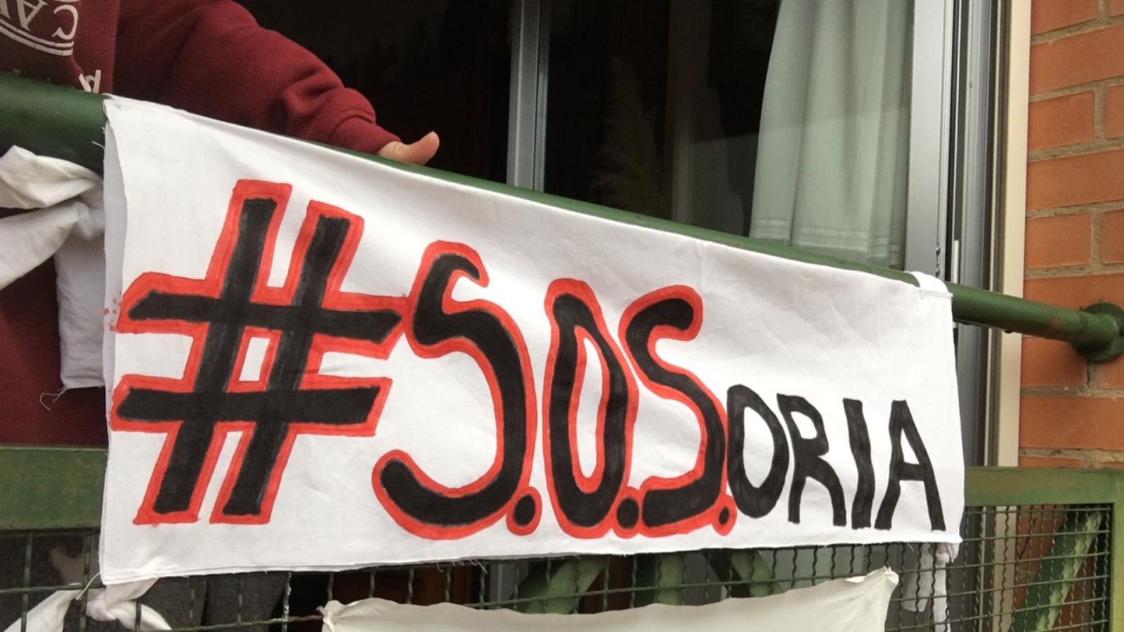 Pancarta SOS Soria