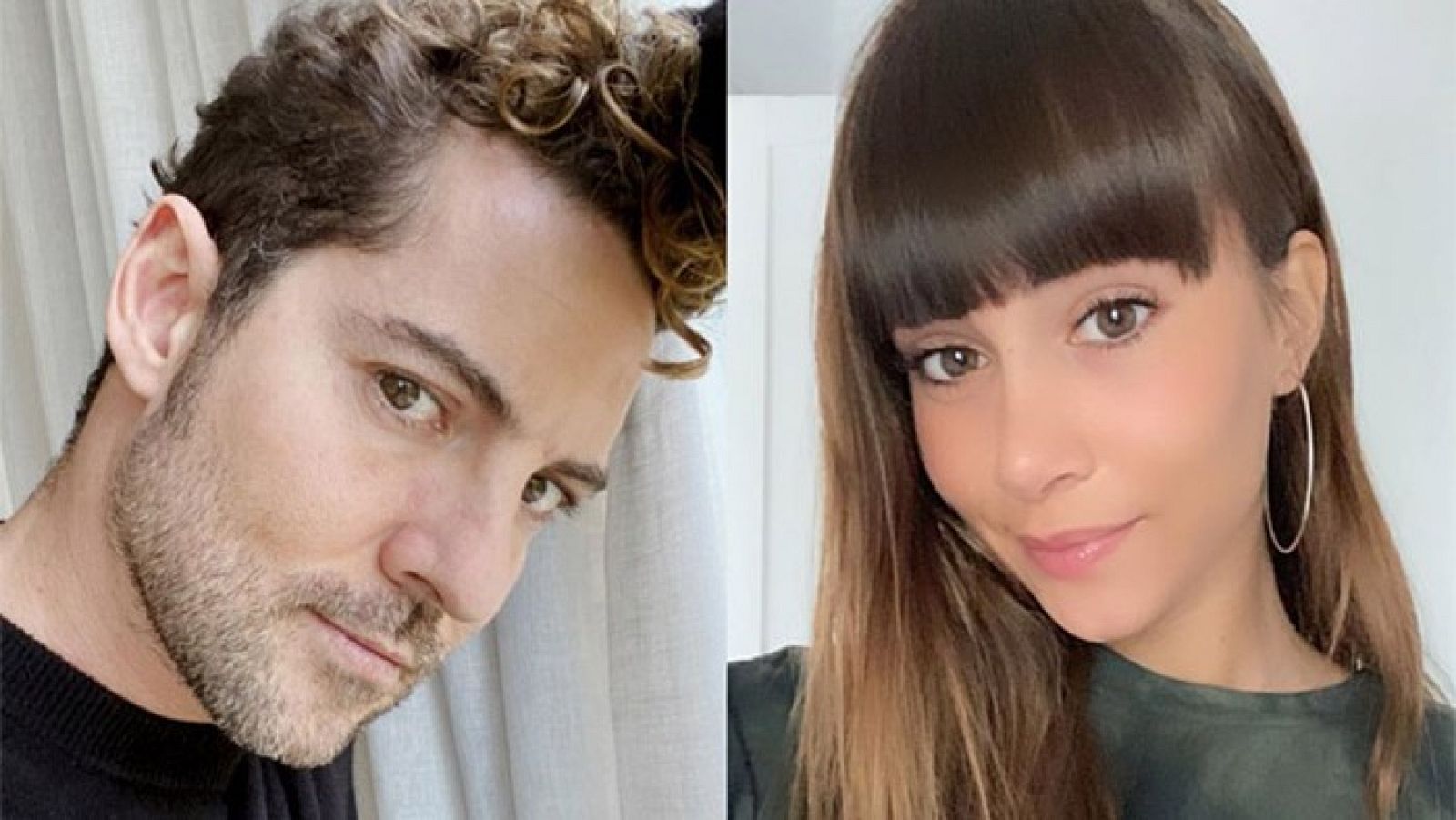 David Bisbal y Aitana en el videoclip de "Si tú la quieres".