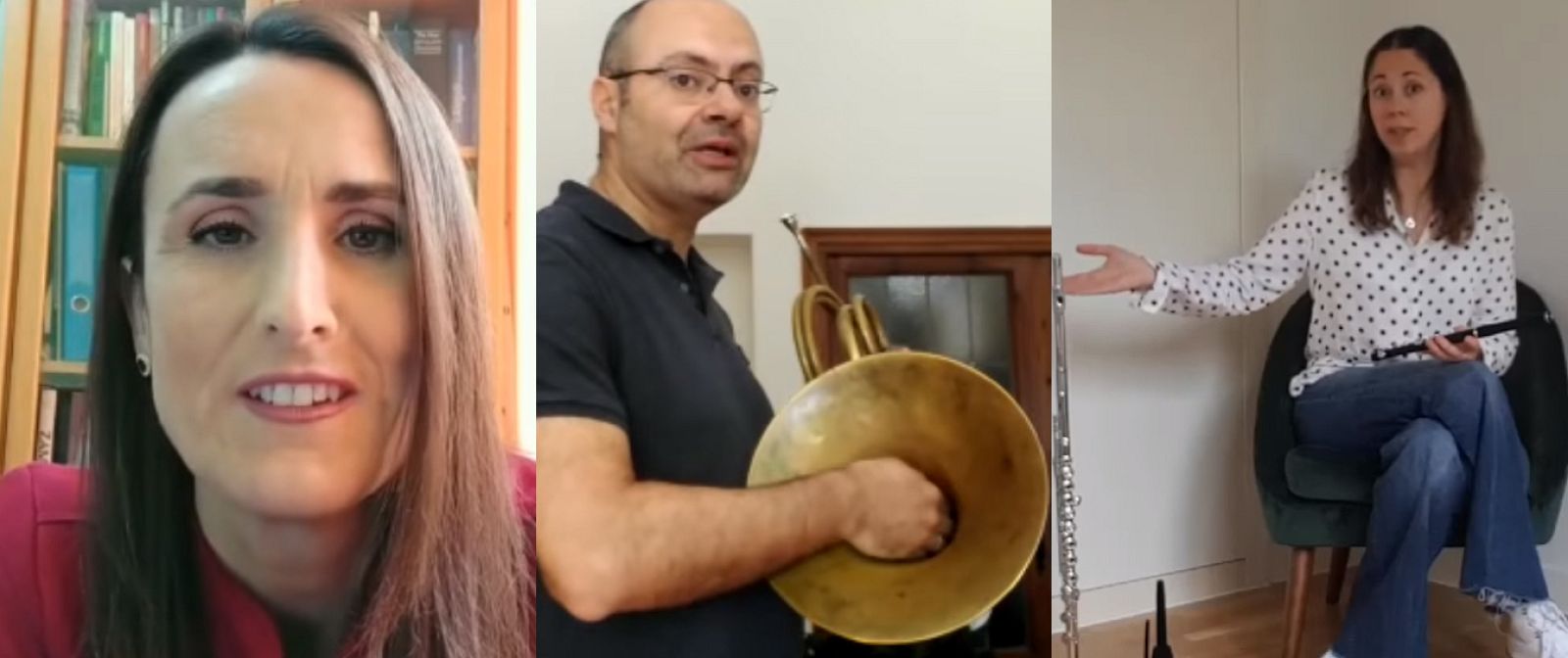 Profesores de la Orquesta Sinfónica y Coro RTVE desde sus casas