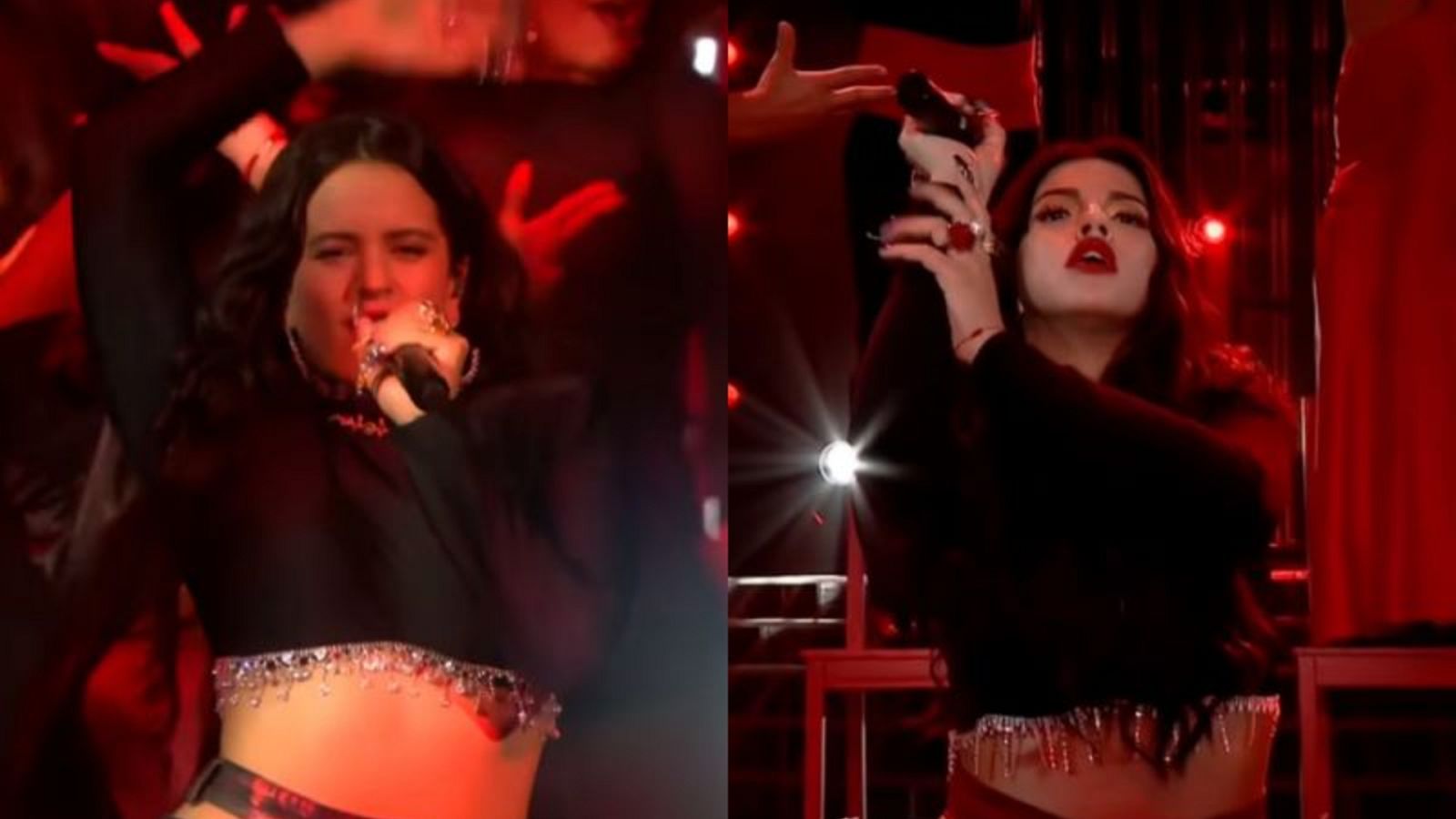 Mascarillas, webcams... así fue la actuación de la Rosalía en 'Tu Cara Me Suena' de Bulgaria durante el Coronavirus