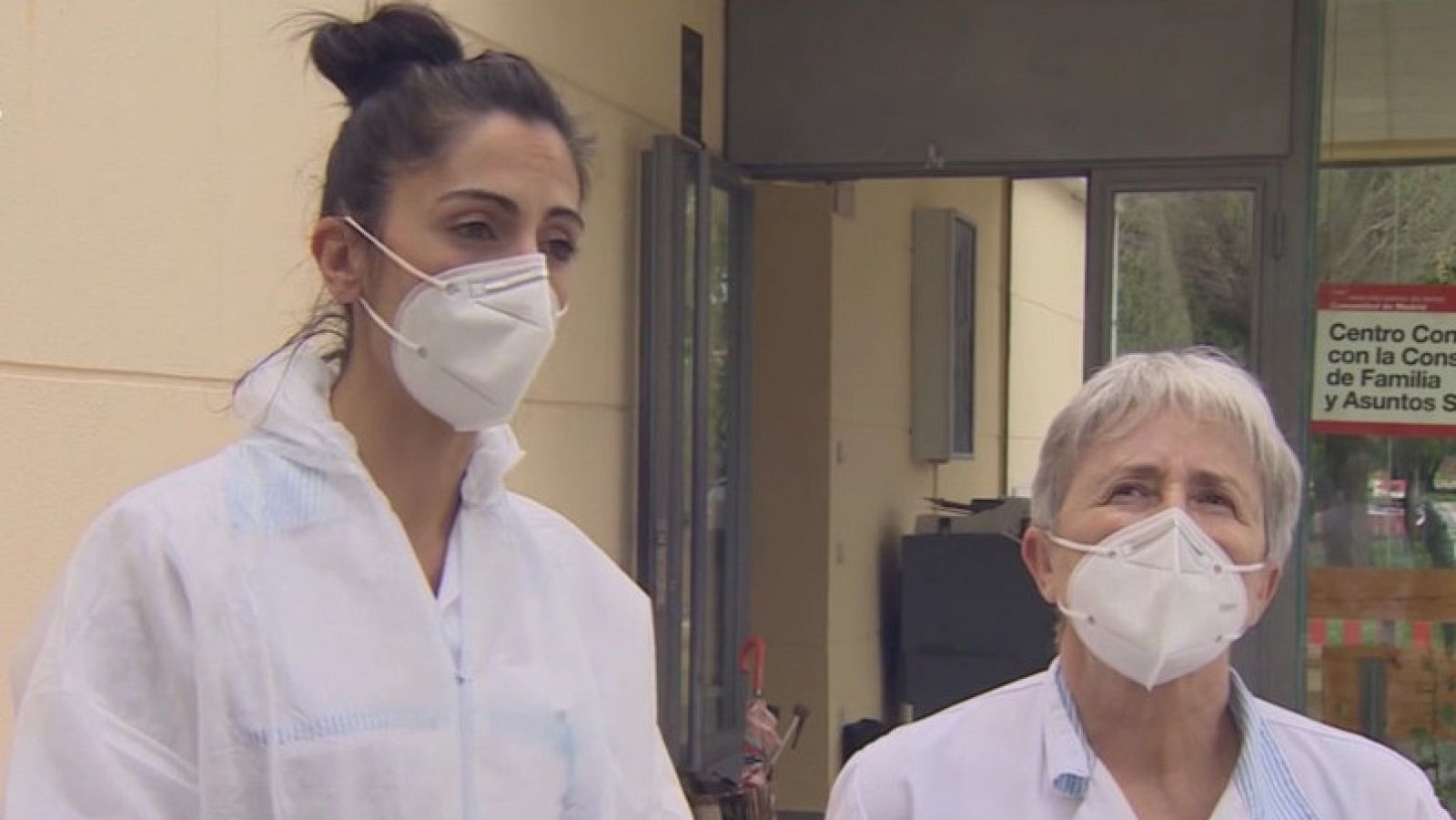 Imagen de las trabajadoras de la residencia Madre Maravillas en Madrid