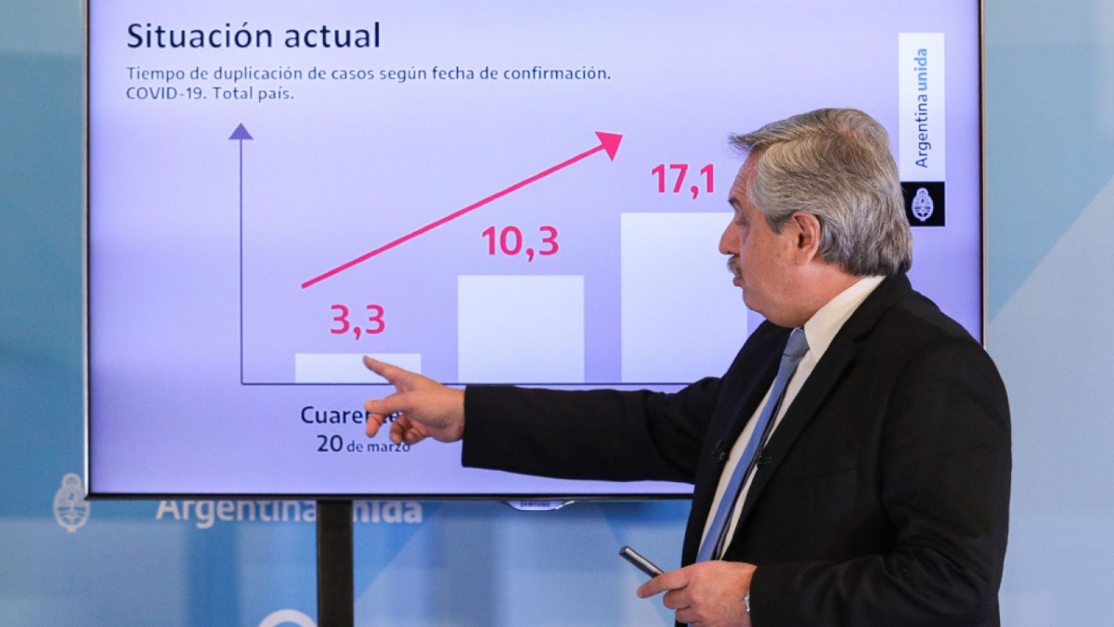 El presidente de Argentina, Alberto Fernández.