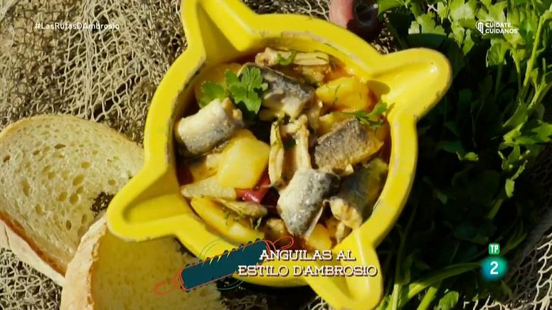 Receta de Anguilas al estilo d'Ambrosio