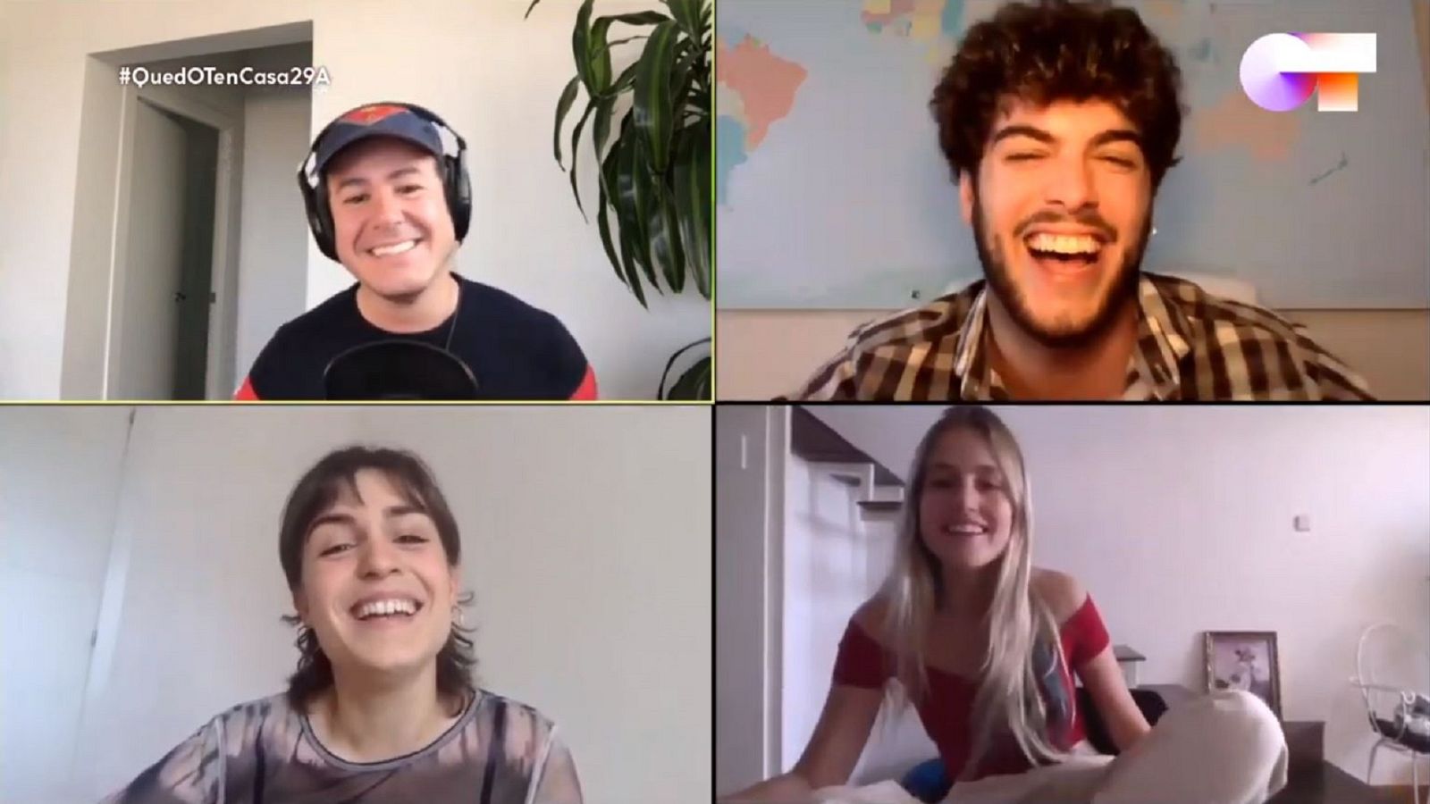 OT 2020 - Momento del sexto programa de "Confina2" con Natalia y María de OT 2018