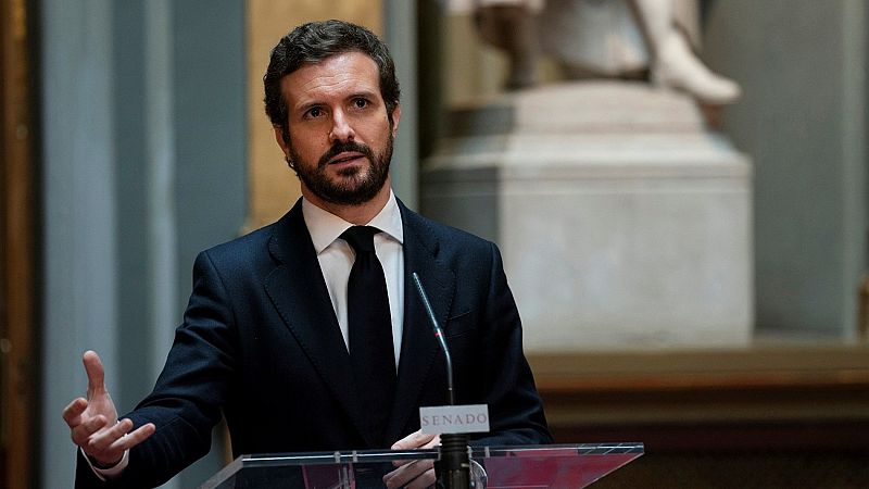 Casado comunica a Sánchez que "a día de hoy" no apoya la prórroga del estado de alarma