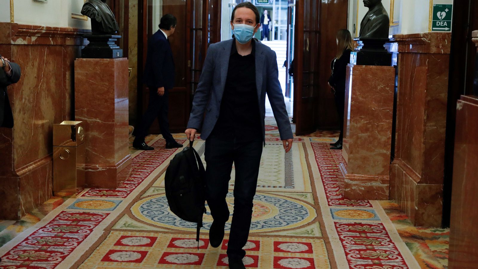 El vicepresidente segundo, Pablo Iglesias, en el Congreso