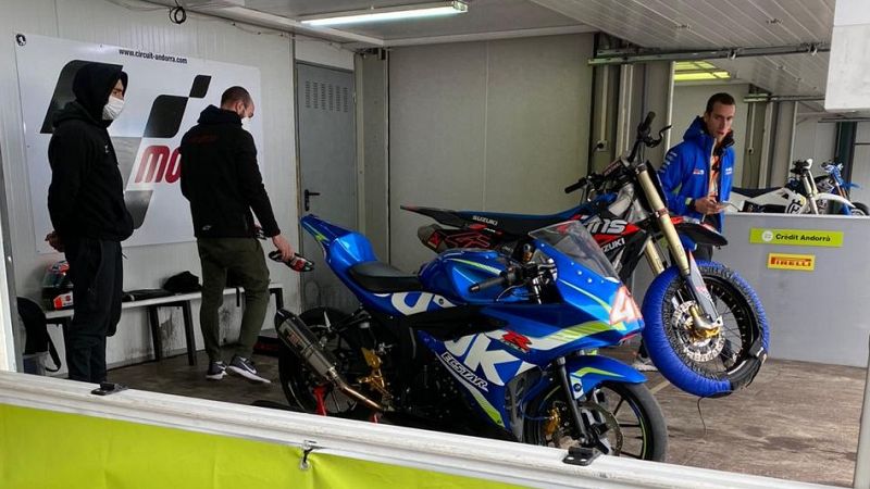El circuito de Andorra acoge los primeros entrenamientos de pilotos de MotoGP