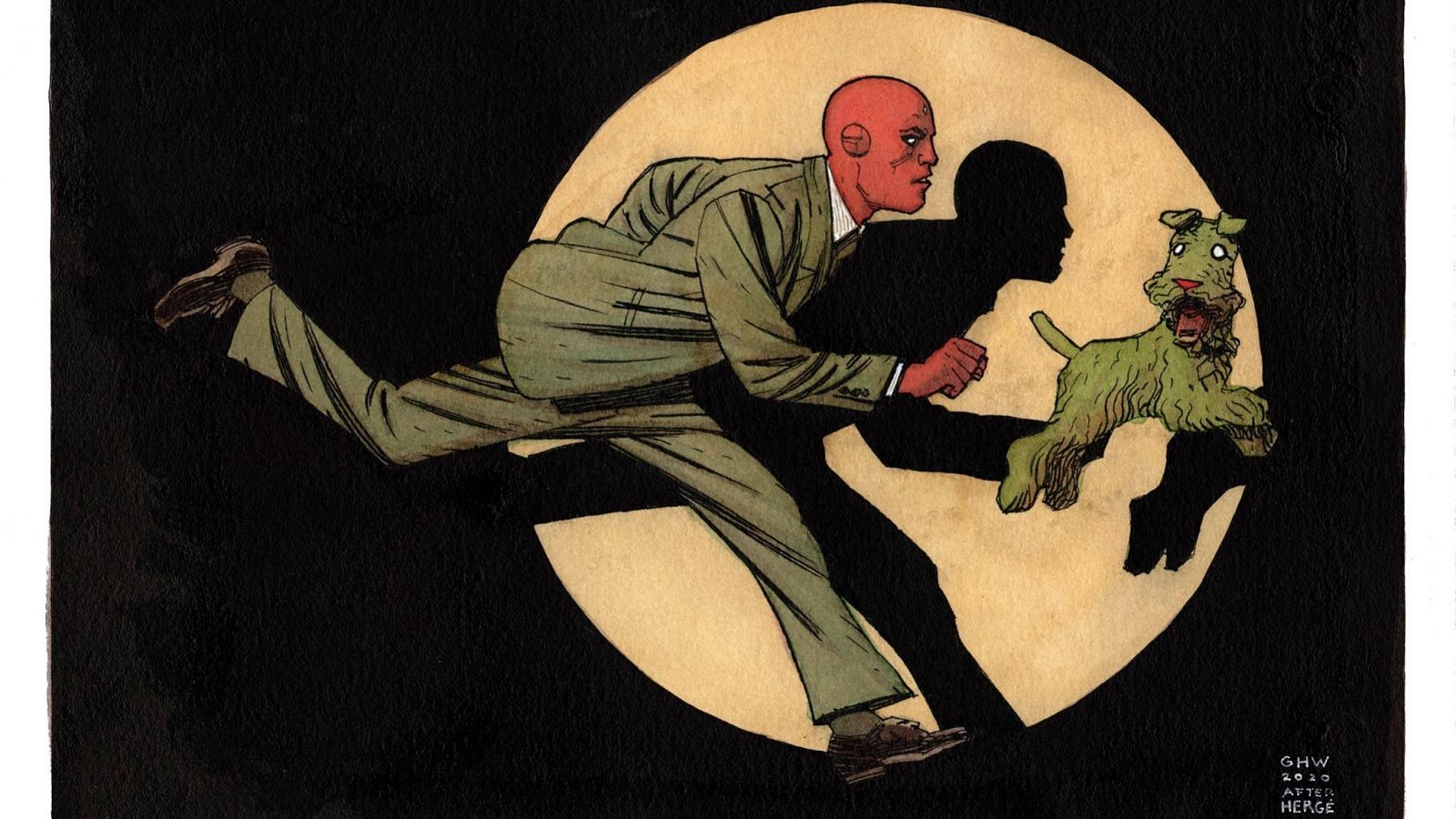 Dibujo de Gabriel Hernández Walta para la subasta benéfica Covidarte Granada