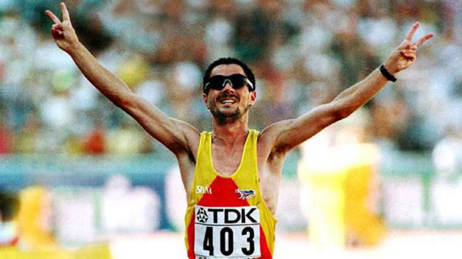 Martín Fiz, campeón del mundo de maratón en Goteborg'95