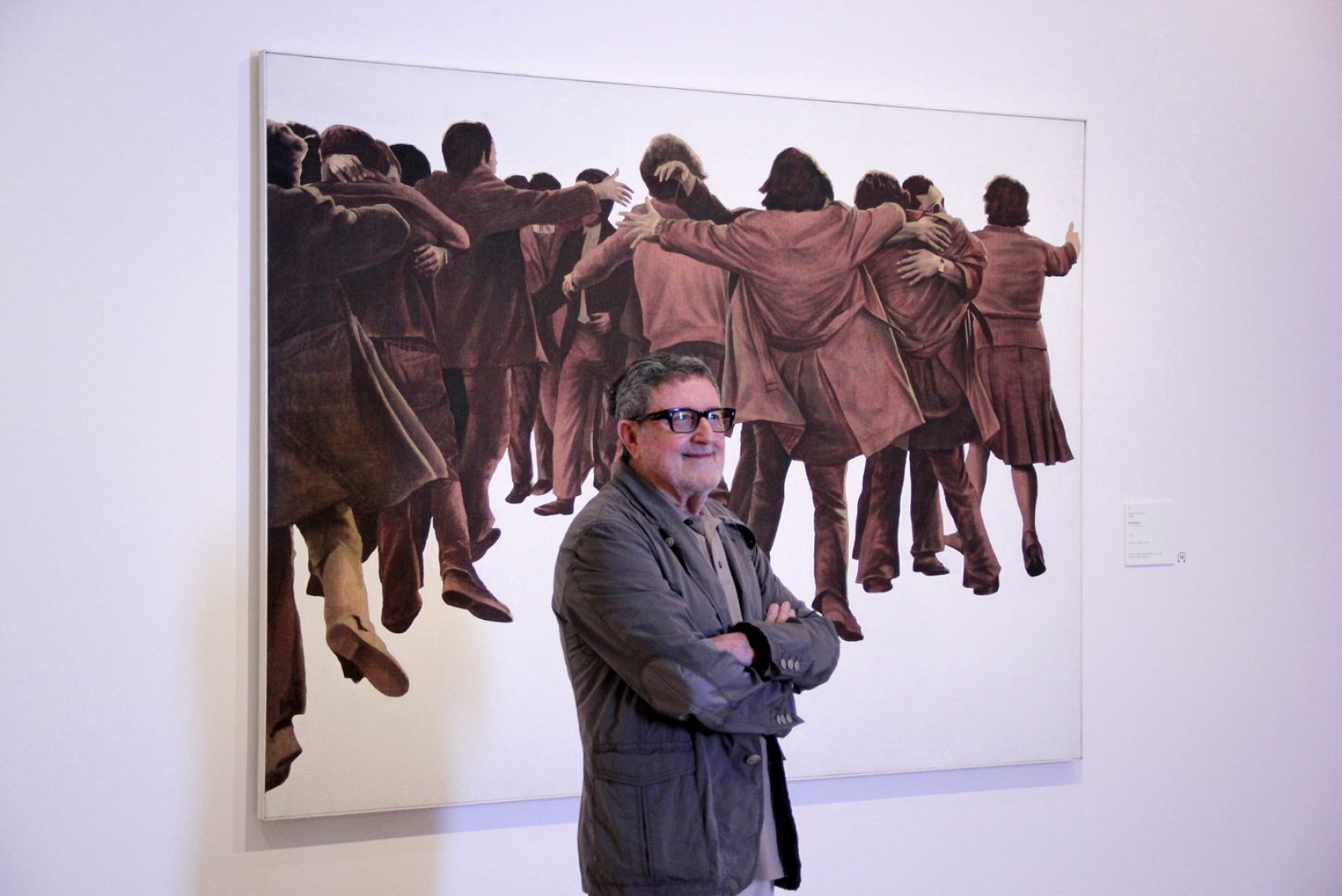 El pintor, ante una de sus obras más reconocidas