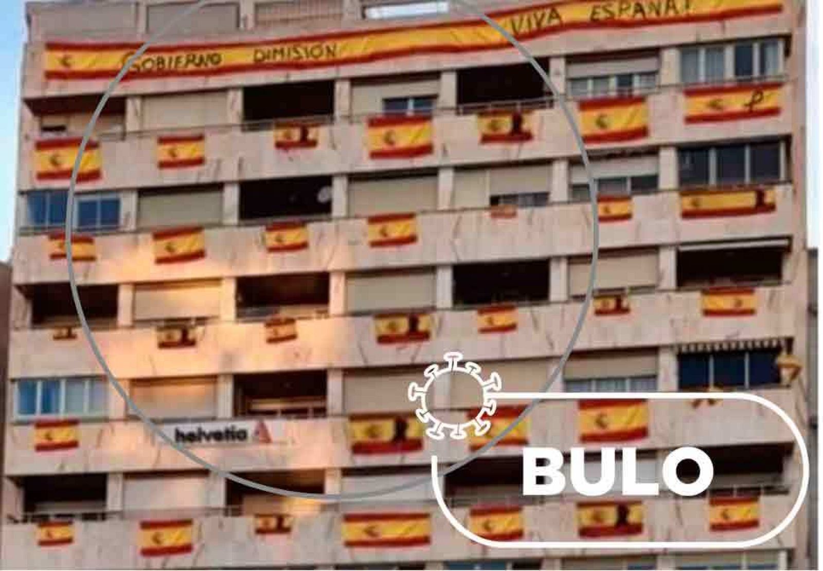 No, este edificio no está lleno de banderas de España y no está en Santander ni en Valencia sino en Albacete